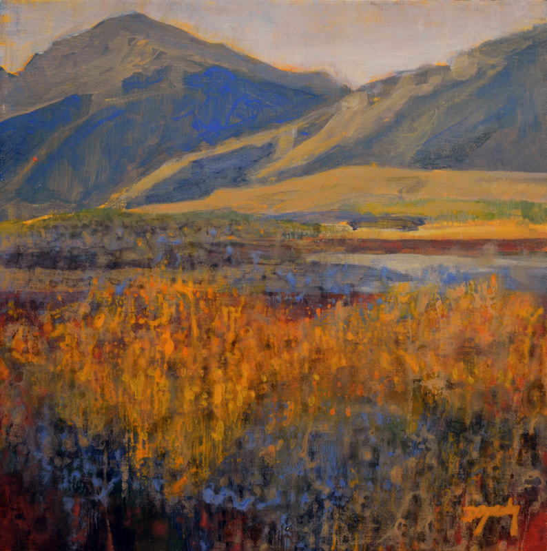 Waterton, Kananaskis, Banff, Jasper, fall, winter, acrylic, foothills, forest, mountain, prairie, Alberta, art, gallery, artist, Canadian, Calgary, Canmore, Invermere, Painting, canvas, Gust Gallery, Candler Art Gallery, Wallace Galleries, Mortar and Brick, Diana Zasadny